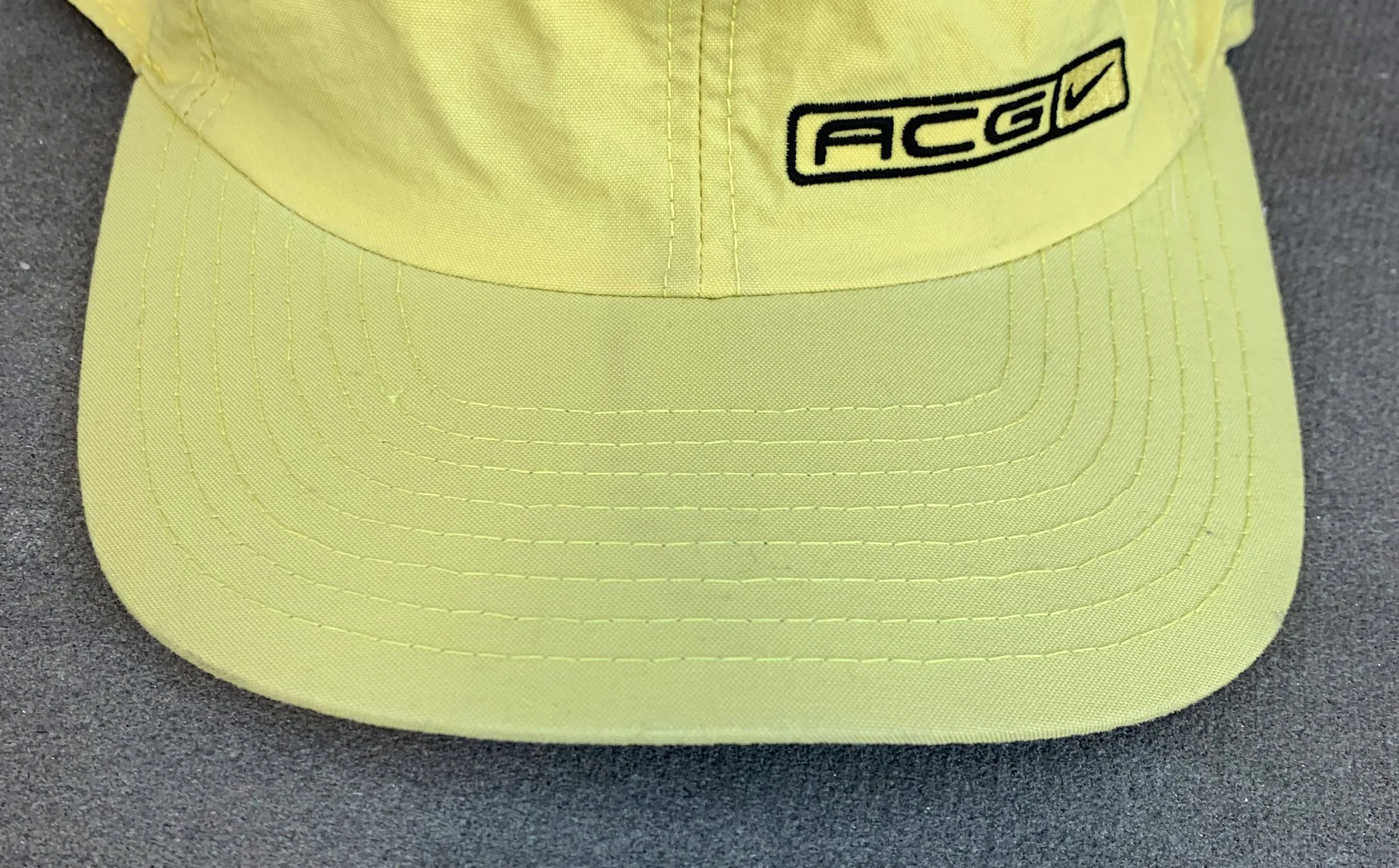 Vintage Nike ACG Yellow Nylon Hat — RootsBK